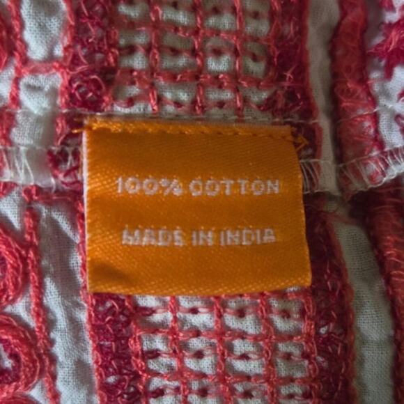 Oliphant Flirty V Neck Maxi Mendoza Coral Ladies Dress Size Medium - Picture 10 of 10